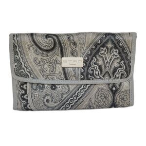 Etro Snap Grey Paisley Pouch